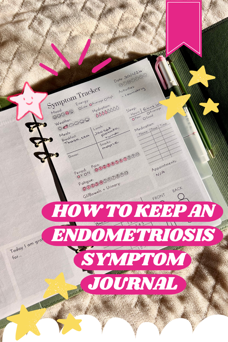 How to Keep an Endometriosis Symptom Journal – Sleepy Little Sloth