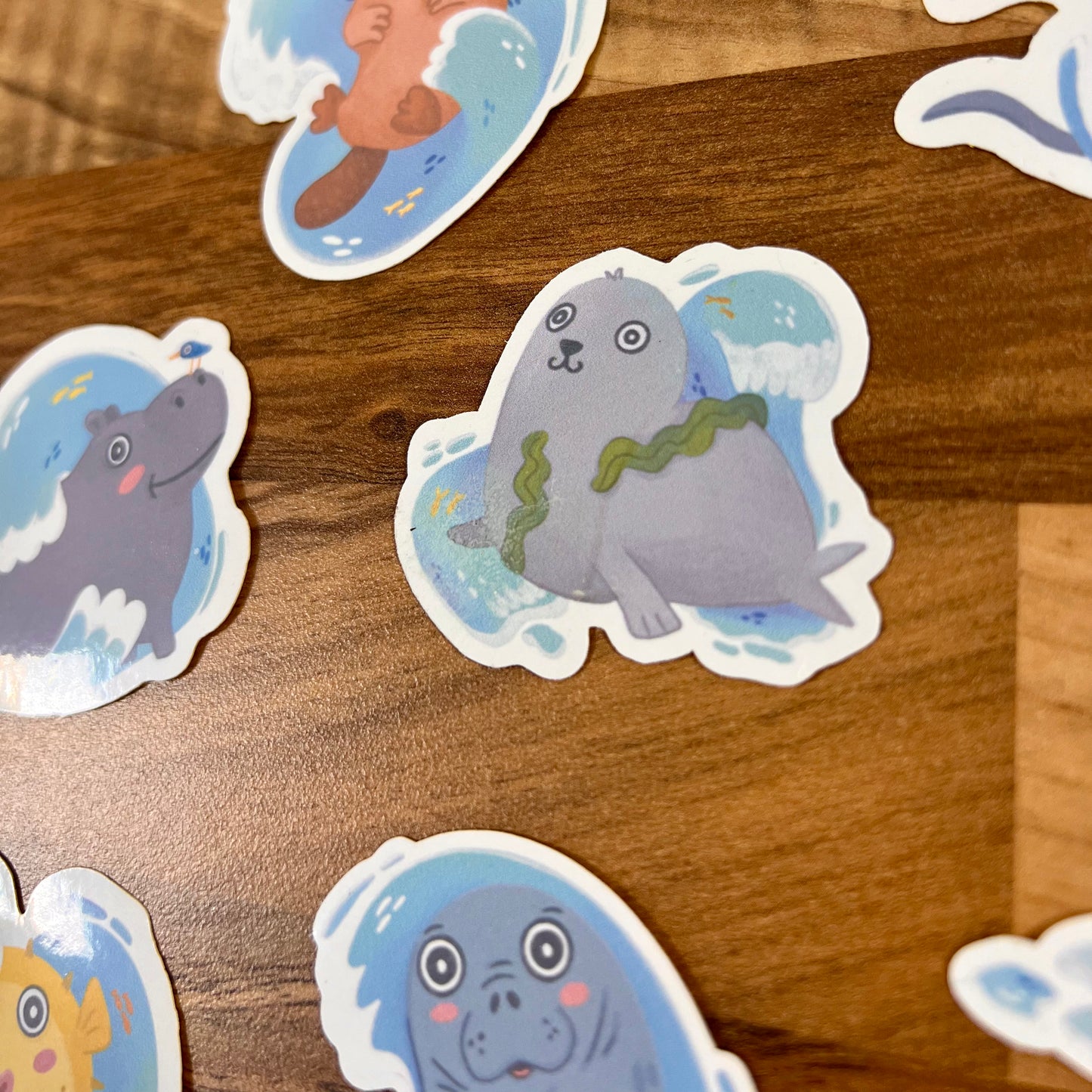 Splash Stickers (8 Pack) - Sleepy Little Sloth