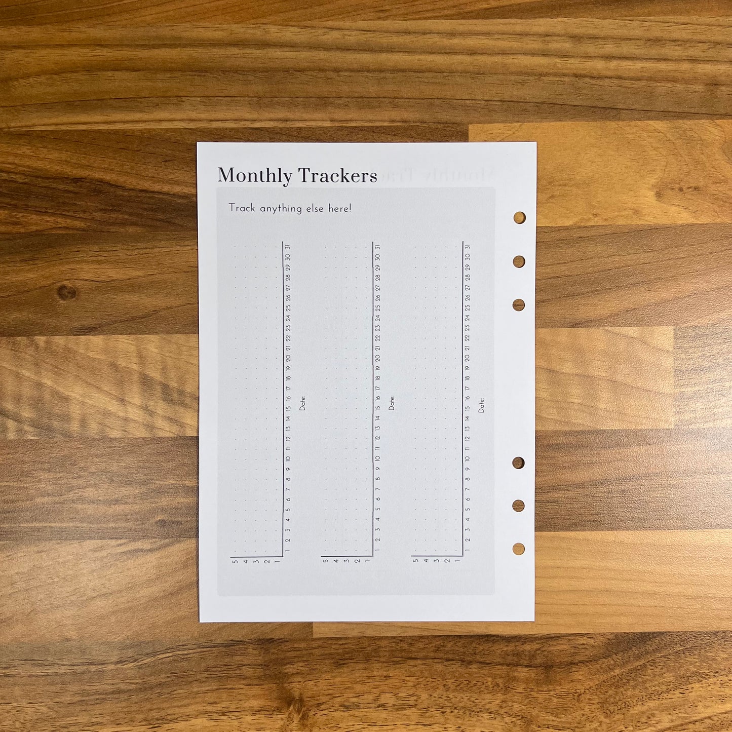 Endometriosis Symptom Tracking A5 Refills - Sleepy Little Sloth