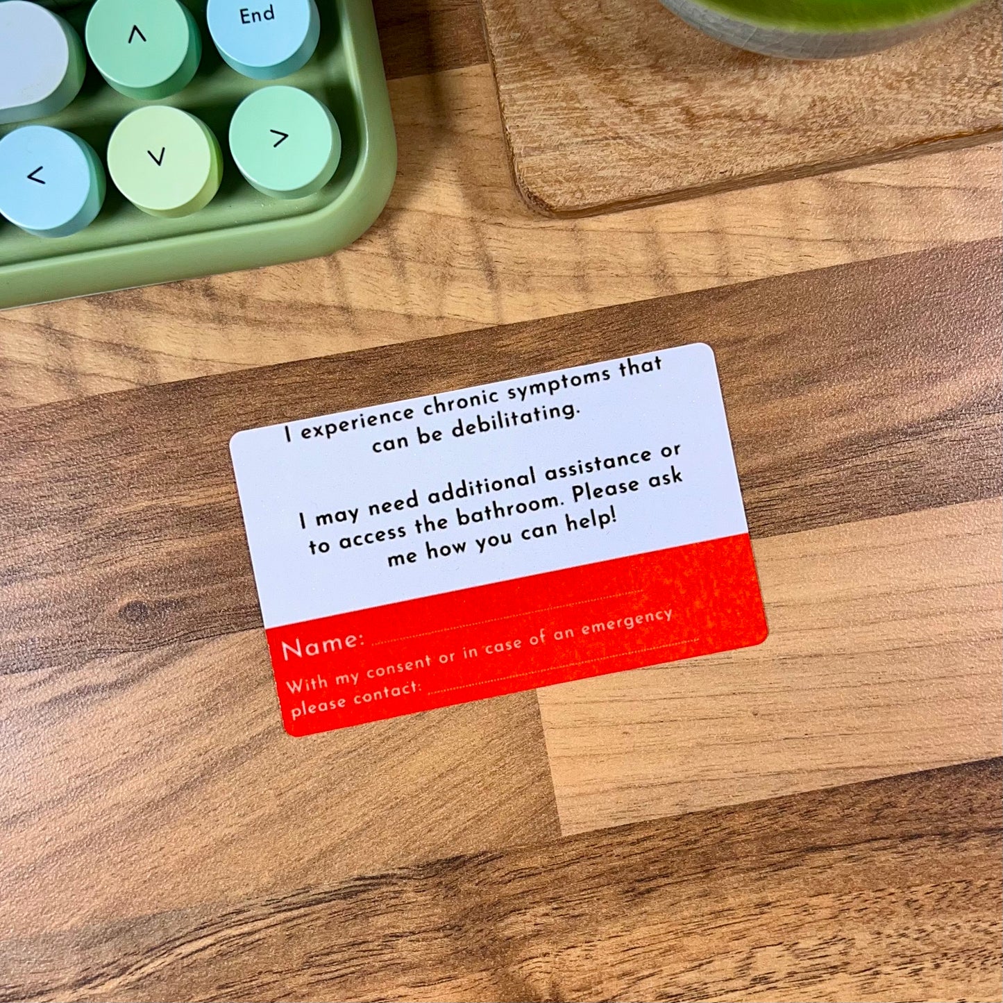 Custom Medical Card (Please read description!) - Sleepy Little Sloth