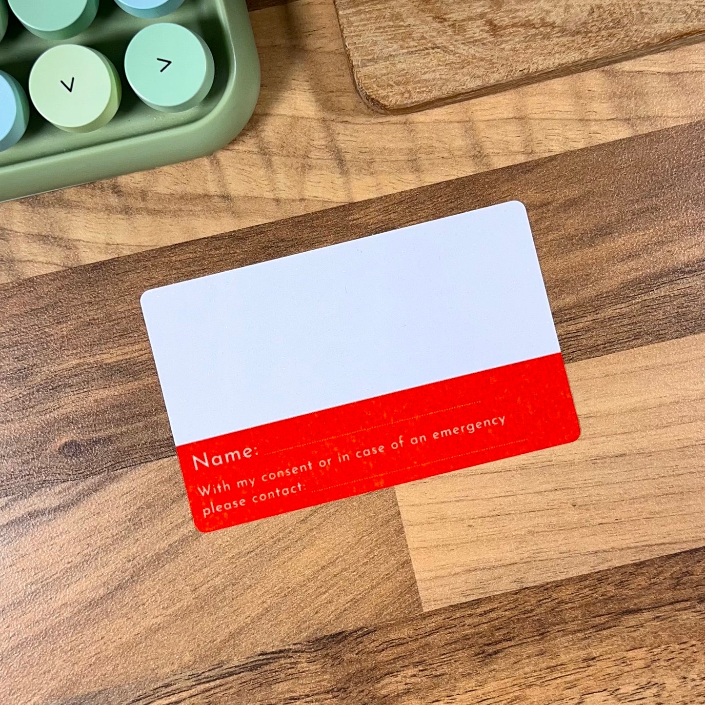 Custom Medical Card (Please read description!) - Sleepy Little Sloth