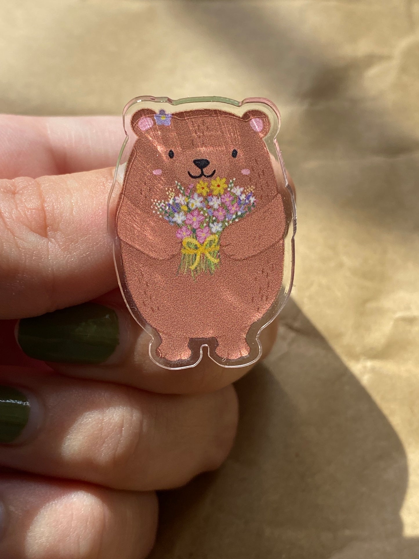 'Unbearably Cute' Pin Badge - Sleepy Little Sloth