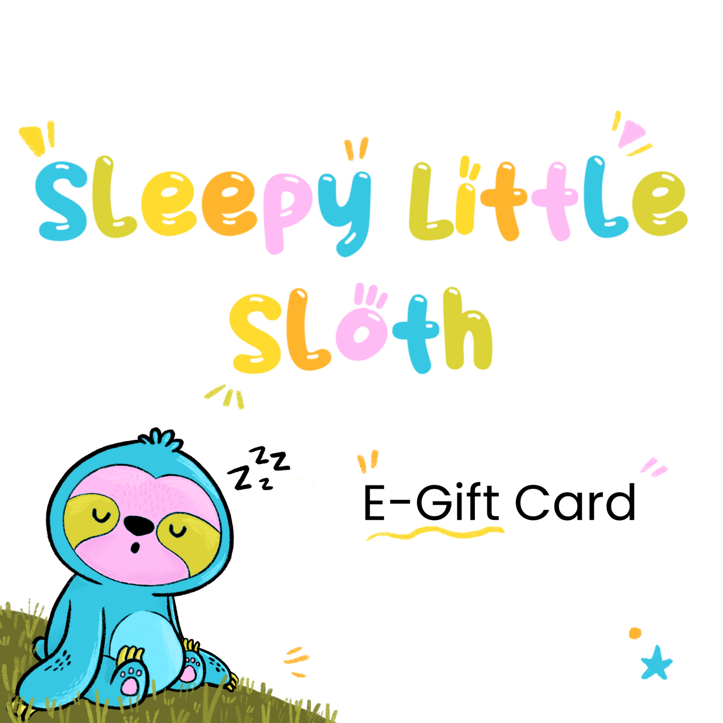 Sleepy Little Sloth E-Gift Card - Sleepy Little Sloth