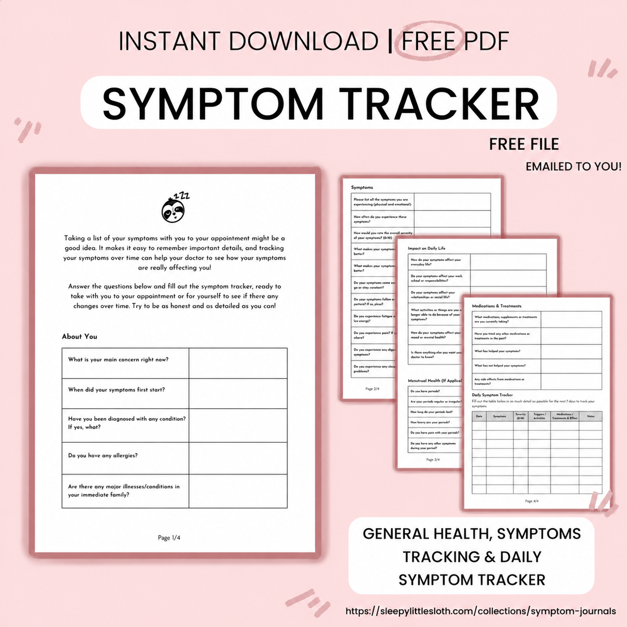 Free Symptom Tracker PDF