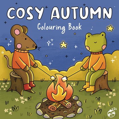 Cosy Autumn Digital Download PDF Colouring Book